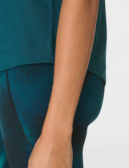 Sweaty Betty Breathe Easy Mesh Run Vest Top - Deep Greenimage5- The Sports Edit