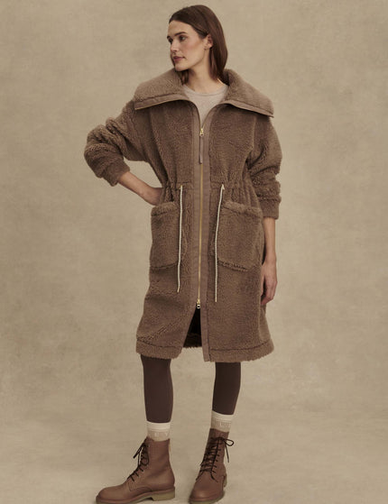 Varley Logan Sherpa Coat - Ash Taupeimage1- The Sports Edit