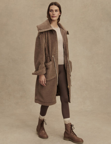 Varley Logan Sherpa Coat - Ash Taupeimage7- The Sports Edit
