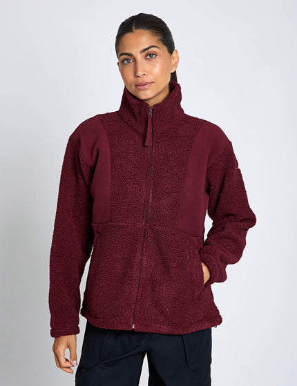 Columbia Panorama II Sherpa Fleece Jacket - Rich Wineimage1- The Sports Edit