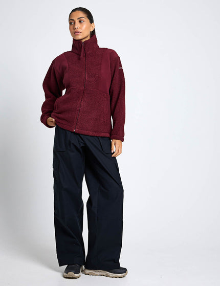 Columbia Panorama II Sherpa Fleece Jacket - Rich Wineimage4- The Sports Edit