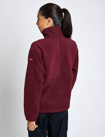 Columbia Panorama II Sherpa Fleece Jacket - Rich Wineimage2- The Sports Edit
