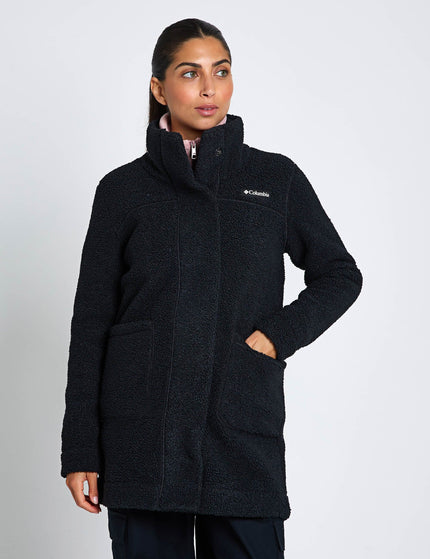 Columbia Panorama Long Sherpa Fleece Jacket - Blackimage4- The Sports Edit
