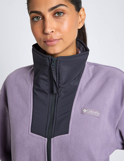 Columbia Sequoia Grove 1/2 Zip Fleece - Shale Purple/Sharkimage3- The Sports Edit