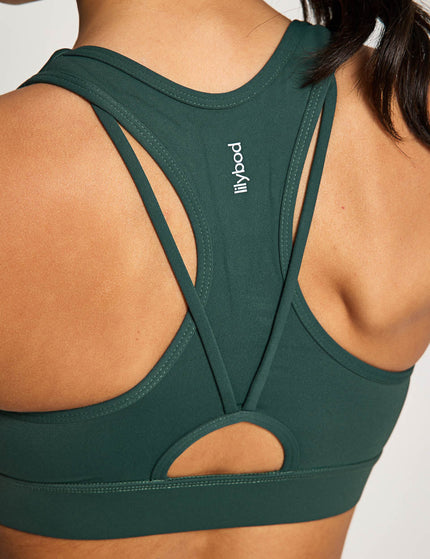 Lilybod Frankie Cloud-Core Sports Bra - Deep Greenimage3- The Sports Edit