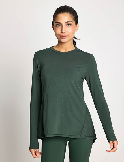 Lilybod Kendall Long Sleeve Top - Deep Greenimage1- The Sports Edit