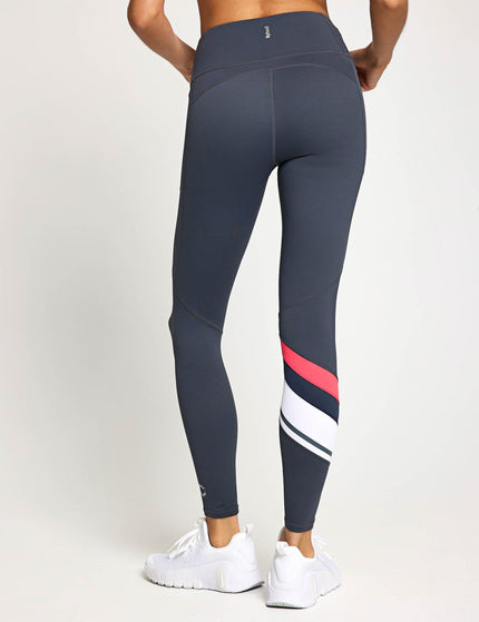 Lilybod Limitless Legging - Charcoal/Coralimage2- The Sports Edit