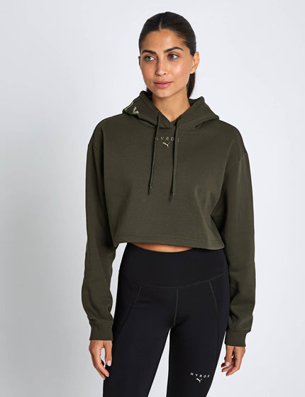 PUMA Puma x Hyrox Heavyweight Hoodie - Dark Oliveimage1- The Sports Edit