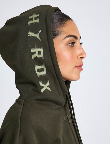 PUMA Puma x Hyrox Heavyweight Hoodie - Dark Oliveimage5- The Sports Edit