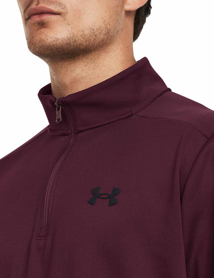 Under Armour Armour Fleece 1/4 Zip - Dark Maroon/Blackimage4- The Sports Edit