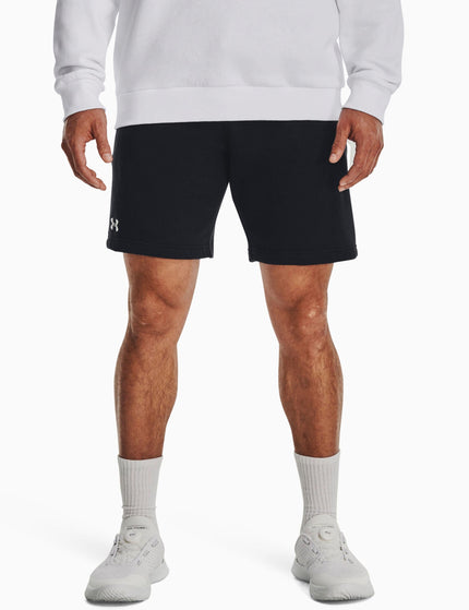 Under Armour Rival Fleece Shorts - Black/Whiteimage1- The Sports Edit