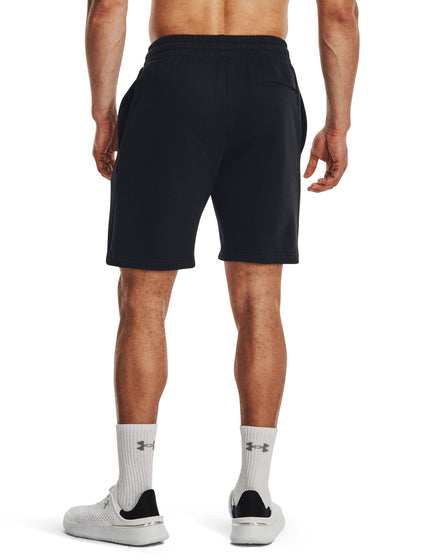 Under Armour Rival Fleece Shorts - Black/Whiteimage3- The Sports Edit