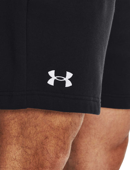 Under Armour Rival Fleece Shorts - Black/Whiteimage2- The Sports Edit