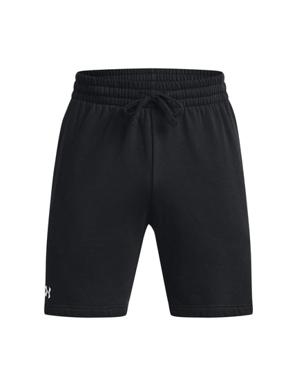 Under Armour Rival Fleece Shorts - Black/Whiteimage4- The Sports Edit