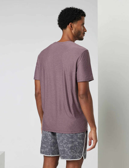 Vuori Strato Tech Tee - Elderberry Heatherimage2- The Sports Edit