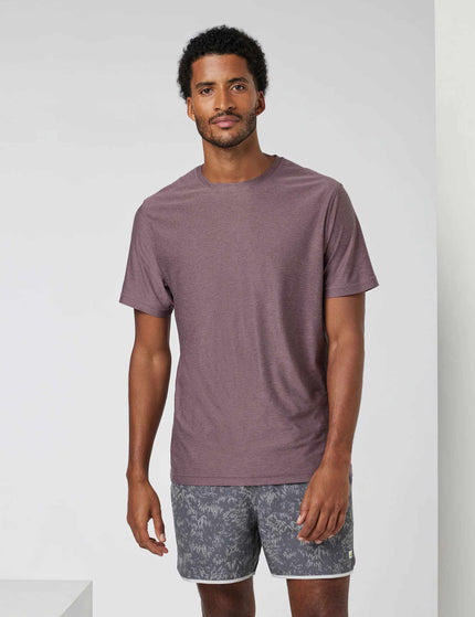 Vuori Strato Tech Tee - Elderberry Heatherimage1- The Sports Edit