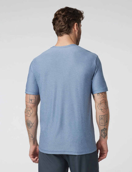 Vuori Strato Tech Tee - Chambray Heatherimage2- The Sports Edit