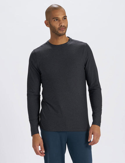 Vuori Strato Tech Tee Long Sleeve - Charcoal Heatherimage1- The Sports Edit
