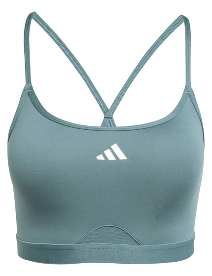 adidas Aeroreact Training 3-Stripes Bra - Preloved Tealimage6- The Sports Edit