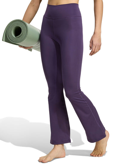 adidas All Me Essentials Flare Leggings - Aurora Plumimage1- The Sports Edit