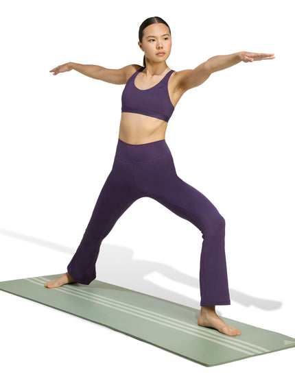 adidas All Me Essentials Flare Leggings - Aurora Plumimage5- The Sports Edit