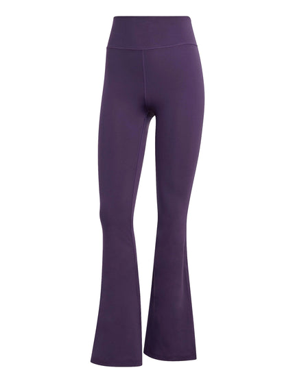 adidas All Me Essentials Flare Leggings - Aurora Plumimage6- The Sports Edit
