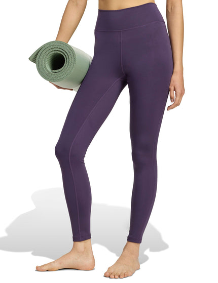 adidas All Me Essentials Full-Length Leggings - Aurora Plumimage1- The Sports Edit