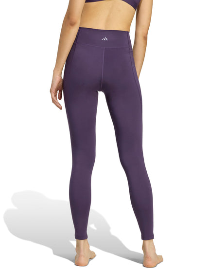 adidas All Me Essentials Full-Length Leggings - Aurora Plumimage2- The Sports Edit