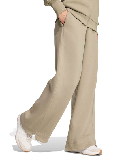 adidas ALL SZN Fleece Loose Wide-Leg Pants - Silver Pebbleimage5- The Sports Edit