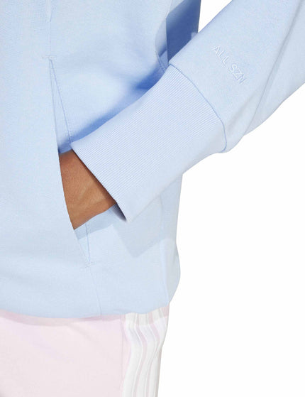 adidas ALL SZN French Terry Loose Hoodie - Glow Blueimage3- The Sports Edit
