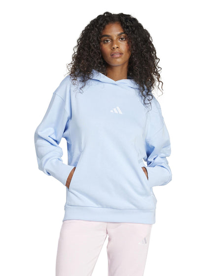 adidas ALL SZN French Terry Loose Hoodie - Glow Blueimage5- The Sports Edit
