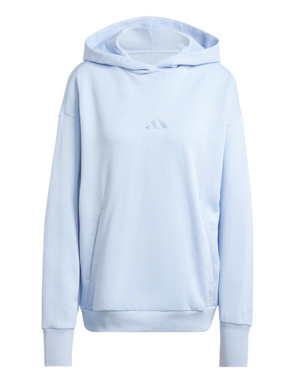 adidas ALL SZN French Terry Loose Hoodie - Glow Blueimage6- The Sports Edit