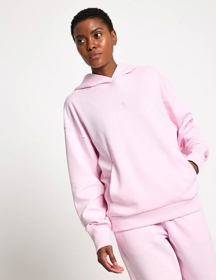 adidas ALL SZN French Terry Loose Hoodie - Clear Pinkimage1- The Sports Edit