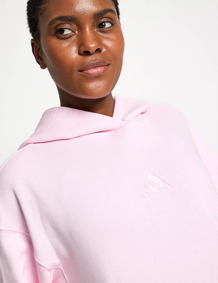 adidas ALL SZN French Terry Loose Hoodie - Clear Pinkimage3- The Sports Edit