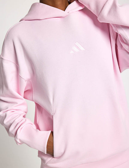 adidas ALL SZN French Terry Loose Hoodie - Clear Pinkimage5- The Sports Edit