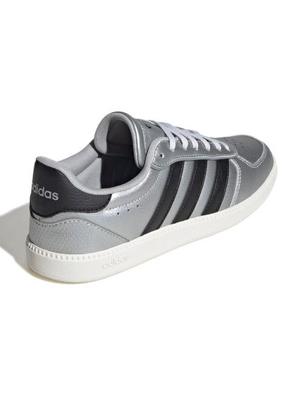 adidas Breaknet Sleek Shoes - Matte Silver/Core Black/Off Whiteimage3- The Sports Edit