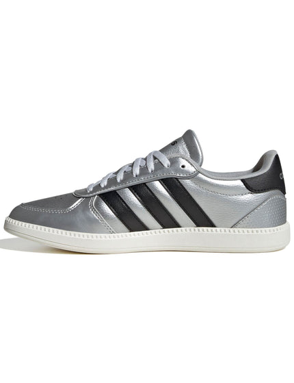 adidas Breaknet Sleek Shoes - Matte Silver/Core Black/Off Whiteimage4- The Sports Edit