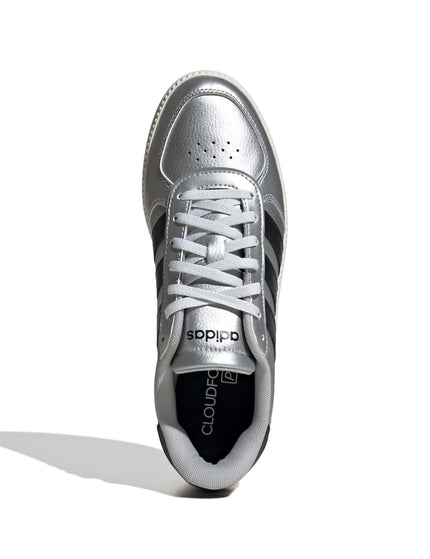 adidas Breaknet Sleek Shoes - Matte Silver/Core Black/Off Whiteimage5- The Sports Edit