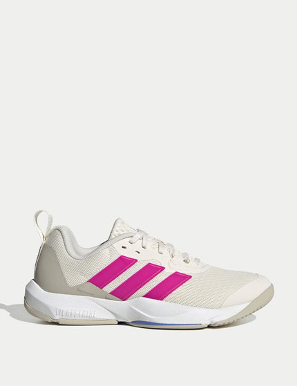 adidas Dropset 3 Strength Training Shoes - Chalk White/Shock Pink/Blue Fusionimage1- The Sports Edit