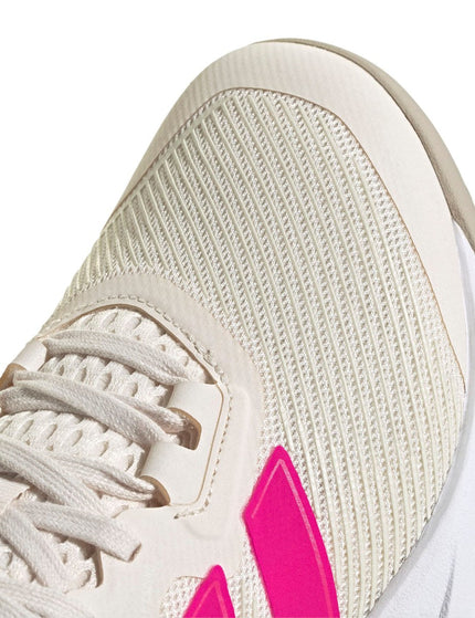 adidas Dropset 3 Strength Training Shoes - Chalk White/Shock Pink/Blue Fusionimage7- The Sports Edit