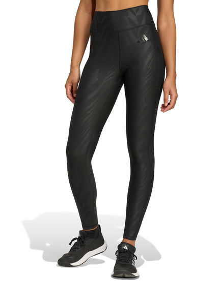 adidas Optime AOP Full Length Leggings - Blackimage1- The Sports Edit