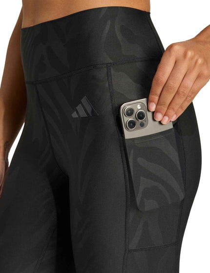 adidas Optime AOP Full Length Leggings - Blackimage3- The Sports Edit
