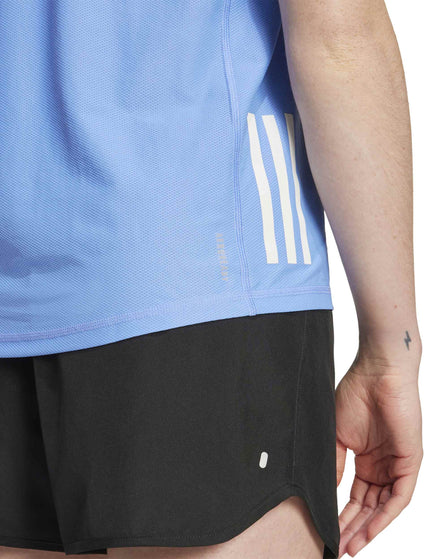 adidas Own The Run Tank Top - Blue Fusionimage3- The Sports Edit