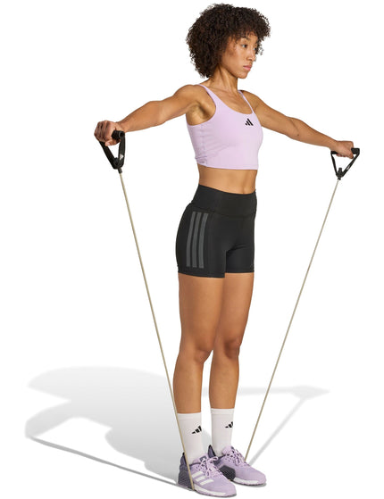 adidas Power Light Support Bra Tank Top - Powder Plumimage5- The Sports Edit
