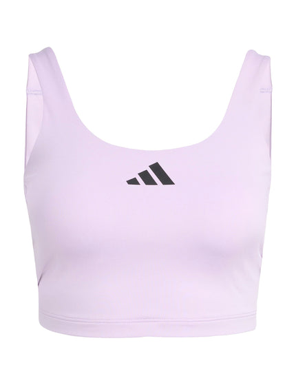 adidas Power Light Support Bra Tank Top - Powder Plumimage6- The Sports Edit