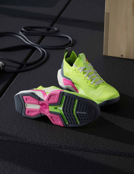 adidas Rapidmove ADV 2 HIIT Training Shoes - Lucid Lemon/Chalk White/Lucid Pinkimage7- The Sports Edit