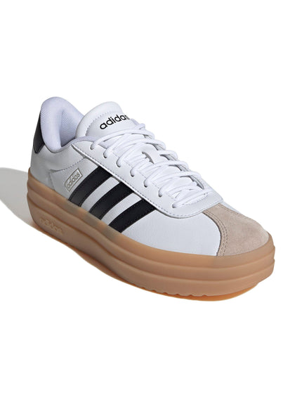adidas VL Court Bold Shoes - Cloud White/Core Black/Wonder Beigeimage2- The Sports Edit