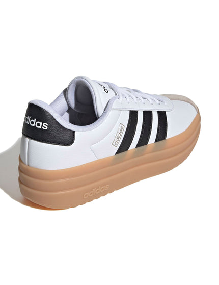 adidas VL Court Bold Shoes - Cloud White/Core Black/Wonder Beigeimage3- The Sports Edit