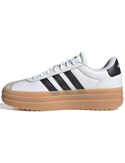 adidas VL Court Bold Shoes - Cloud White/Core Black/Wonder Beigeimage4- The Sports Edit