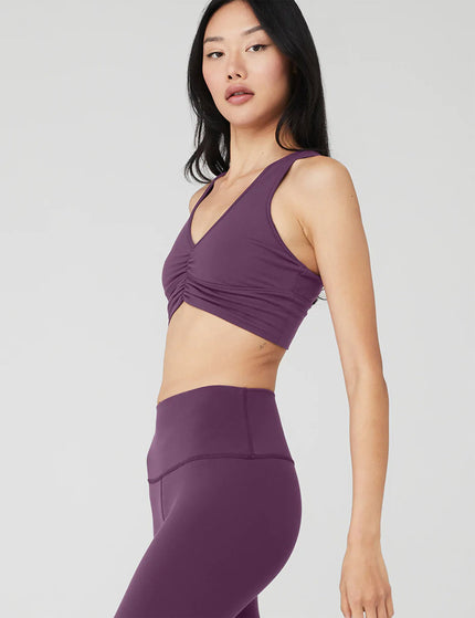 Alo Yoga Wild Thing Bra - Dark Plumimage7- The Sports Edit